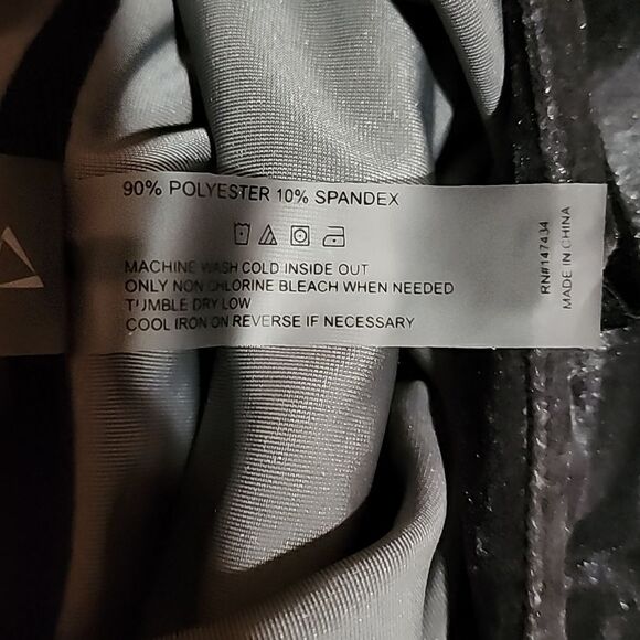 Prismsport cowlneck pullover velour sweater grey/black size large - Picture 7 of 12